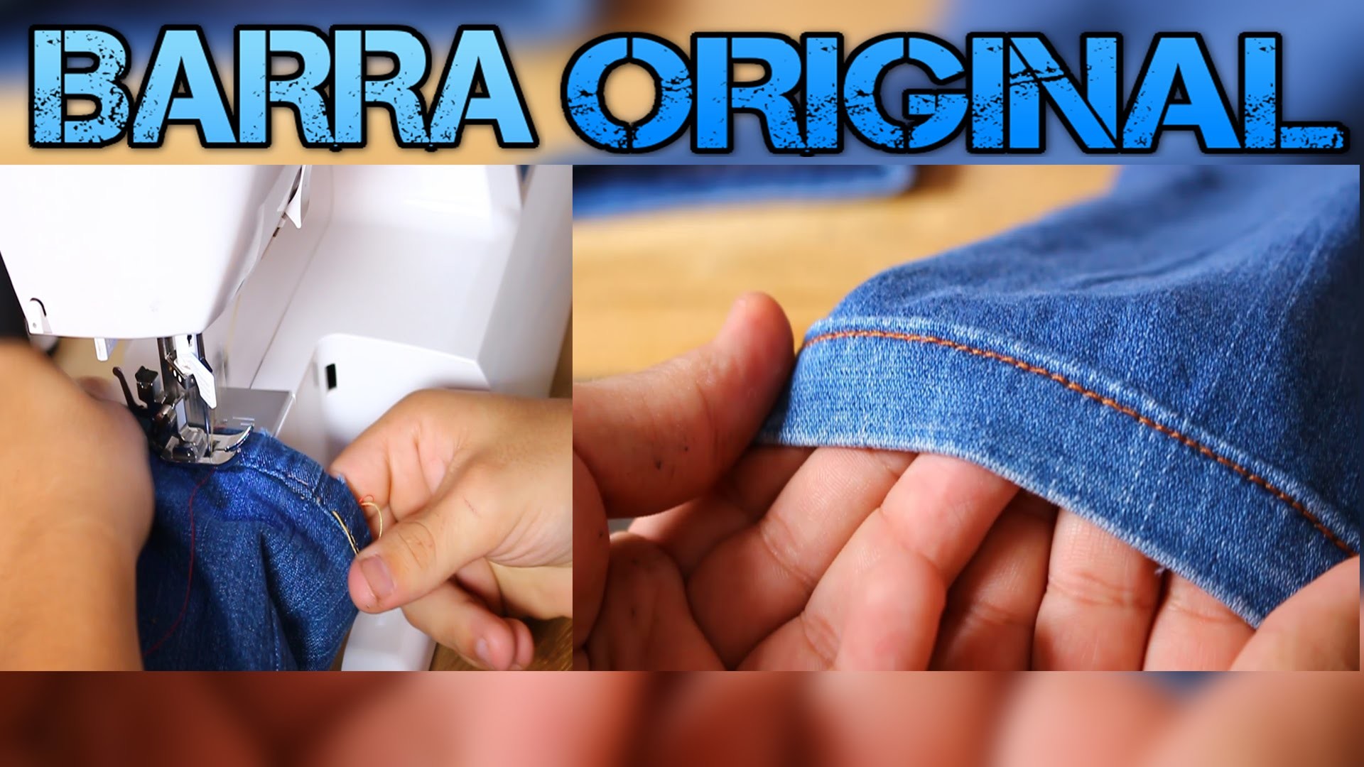 Ganhe Dinheiro Com Consertos:  BARRA JEANS ORIGINAL- How to hem your Jeans