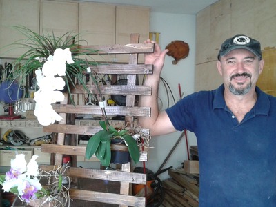 MARCENARIA CRIATIVA - Floreira de Parede com madeira reciclada -Em parceria com Mulher Marceneira
