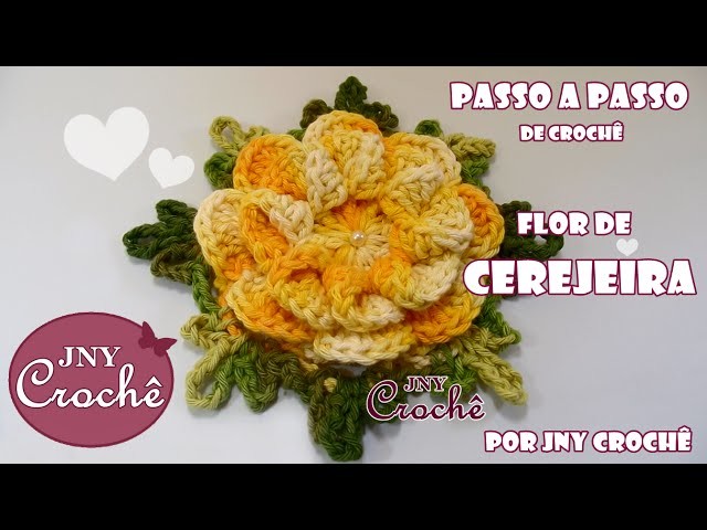PAP Flor de Cerejeira | Remake | - JNY Crochê