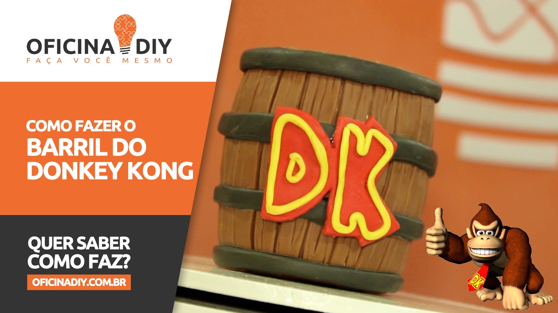 Barril do Donkey Kong | Oficina DIY #37