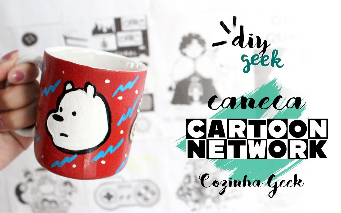 DIY: COMO FAZER A CANECA DO CARTOON NETWORK ❤ DIY GEEK