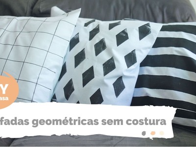 DIY EM CASA | Almofadas geométricas | Por GavetaMix