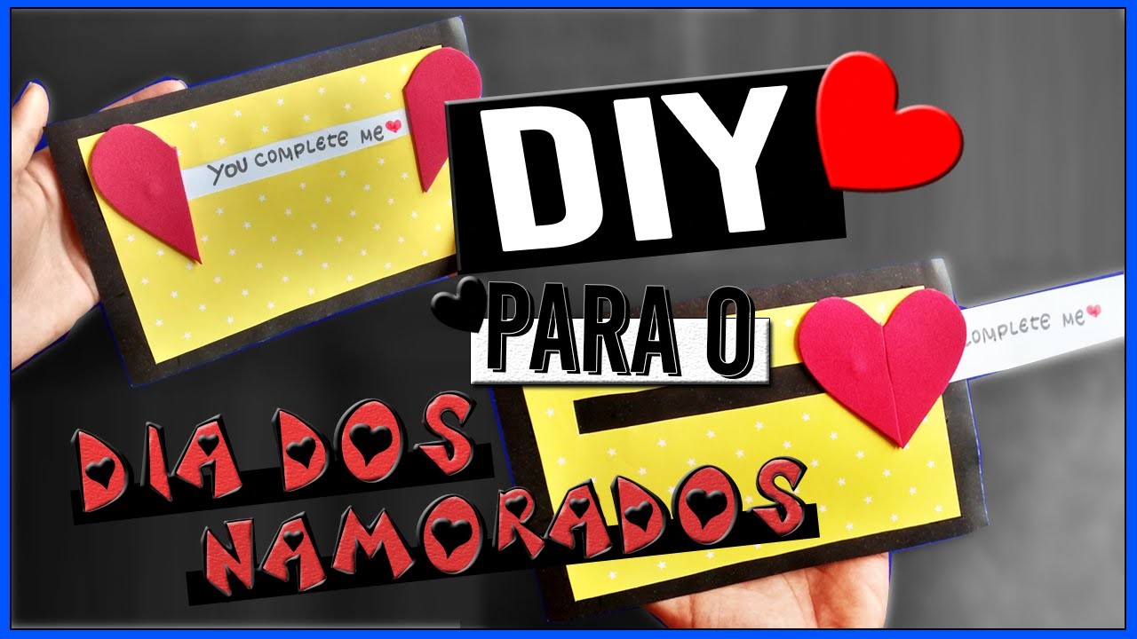 DIY: Cartão Deslizante CRIATIVO para o Dia dos Namorados #2