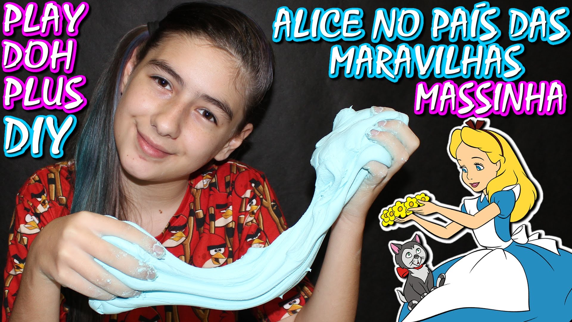 Play Doh Alice no País das Maravilhas Como Fazer Plus Caseira (DIY, Filme, Massinha Modelar, Disney)