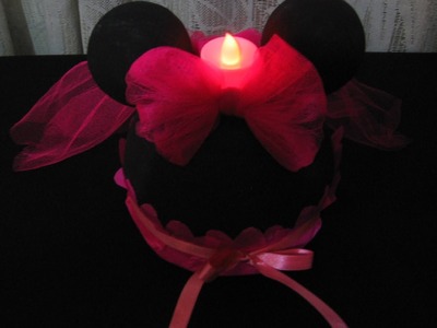 Centro de mesa Minnie Mouse iluminado