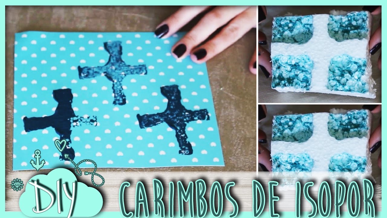 DIY: Carimbos de Isopor e Esmalte (muito fácil) ☁ - Fefa