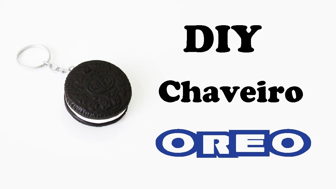 DIY: Como Fazer um CHAVEIRO OREO em Biscuit | Ideias Personalizadas - DIY