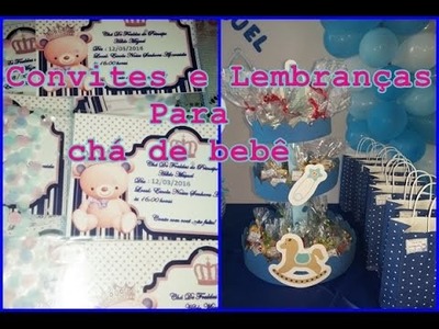 DIY: Convites para chá de bebê,dicas de lembrancinhas