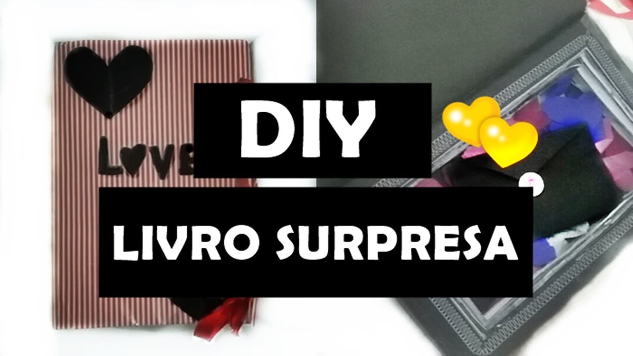 DIY Dia dos Namorados (Livro Surpresa) por Victória Souza