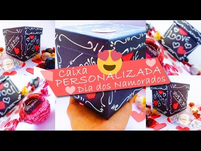 DIY - Presente Dia dos Namorados (Caixa Personalizada) | Diy Nathy Araujo