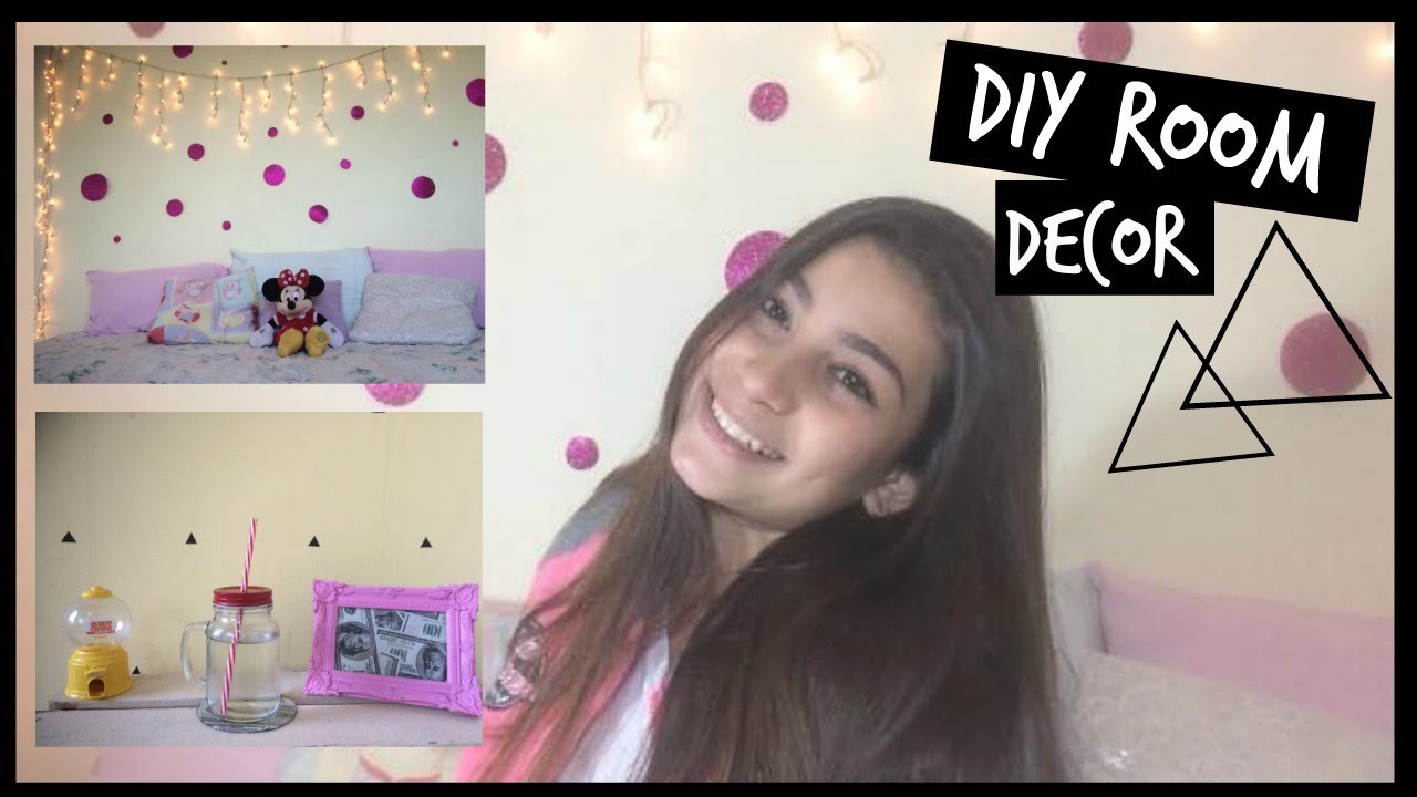 DIY ROOM DECOR - Faça você mesma decoração para seu quarto!