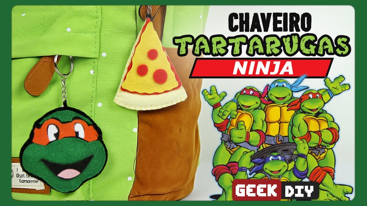 Chaveiro Tartarugas Ninja | DiY Geek