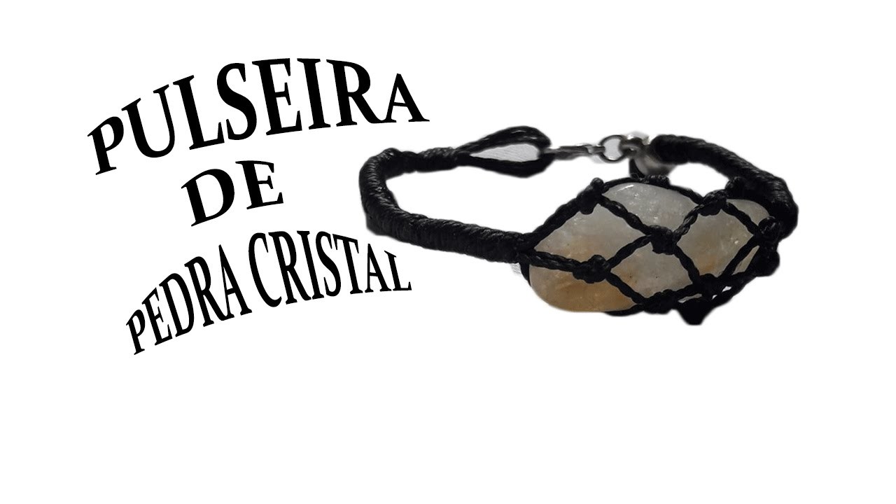 *DIY* Faça Você Mesmo Pulseira De Pedra #Hacer una pulsera De Piedra Cristalina