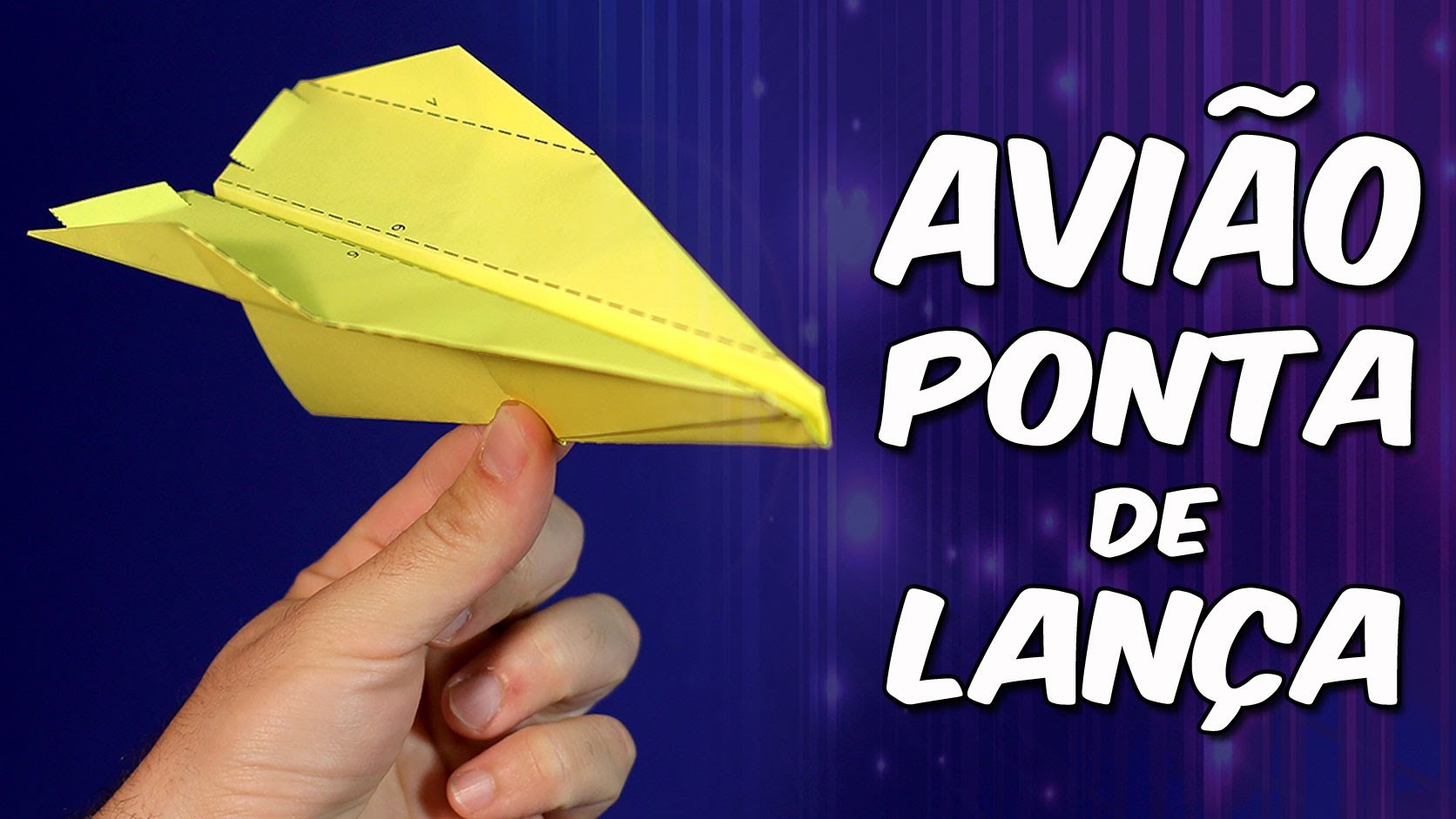 Espetacular avião Ponta de Lança: você nunca voou tão alto! - origami.dobradura