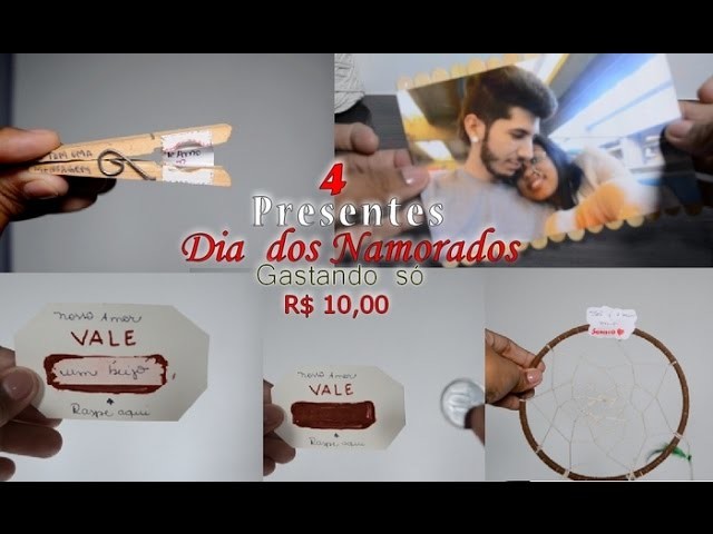 Presentes de DIA DOS NAMORADOS - SUPER FÁCIL E BARATO - DIY
