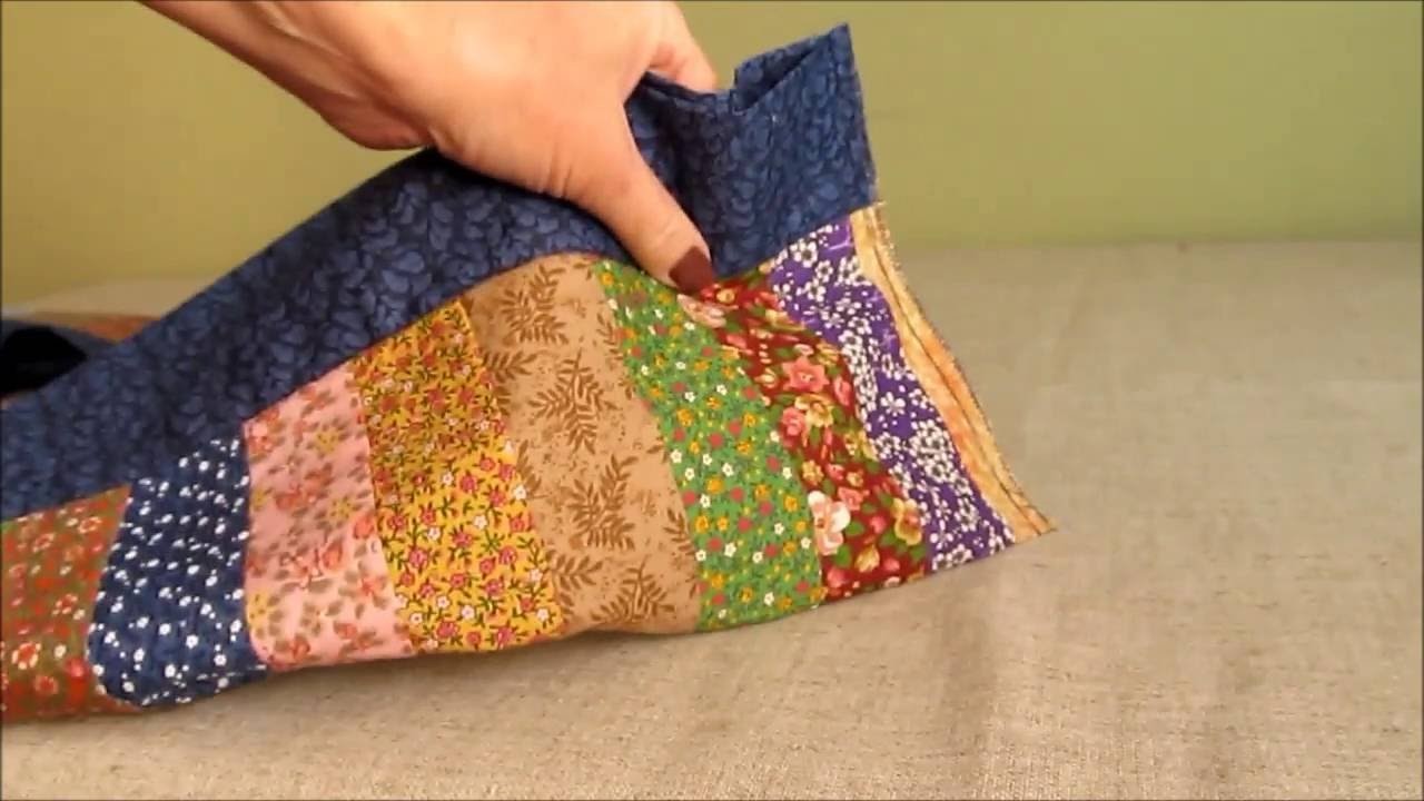 Como fazer um trilho de mesa em patchwork colorido e fácil.