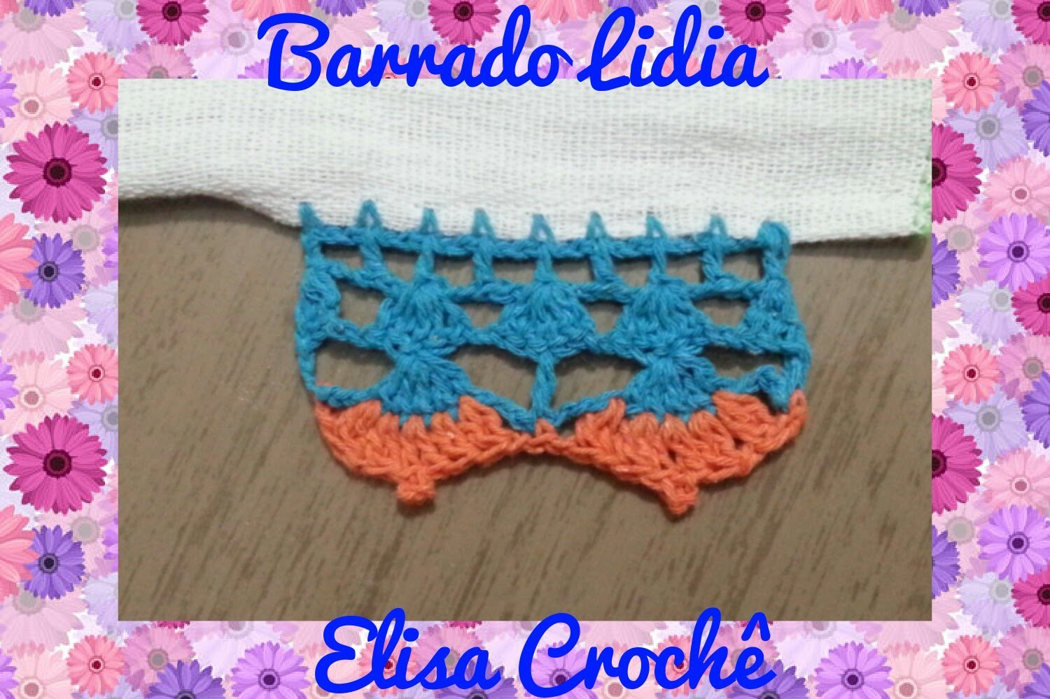 Barrado Lidia em crochê # Elisa Crochê