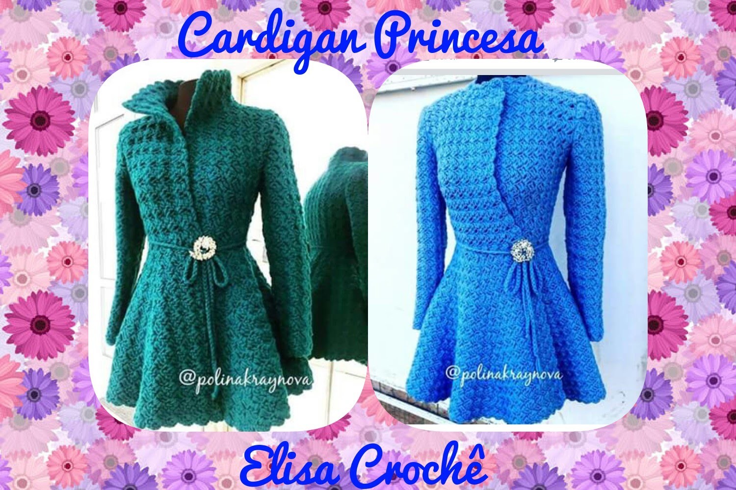 Cardigan princesa em crochê ( 4ª parte final ) # Elisa Crochê