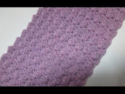 Crochê cachecol  rosa