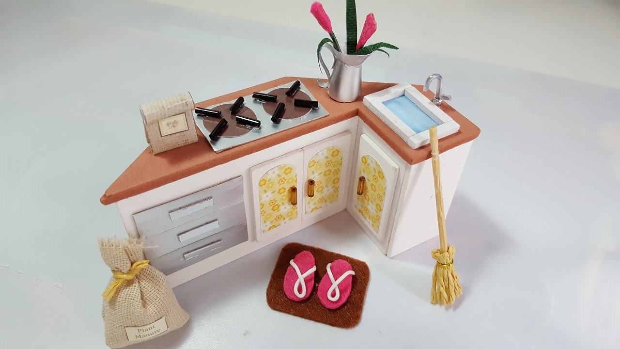#3 DIY Miniature Dollhouse-Kitchen Stand-DIY Miniatura de Casinha de Boneca