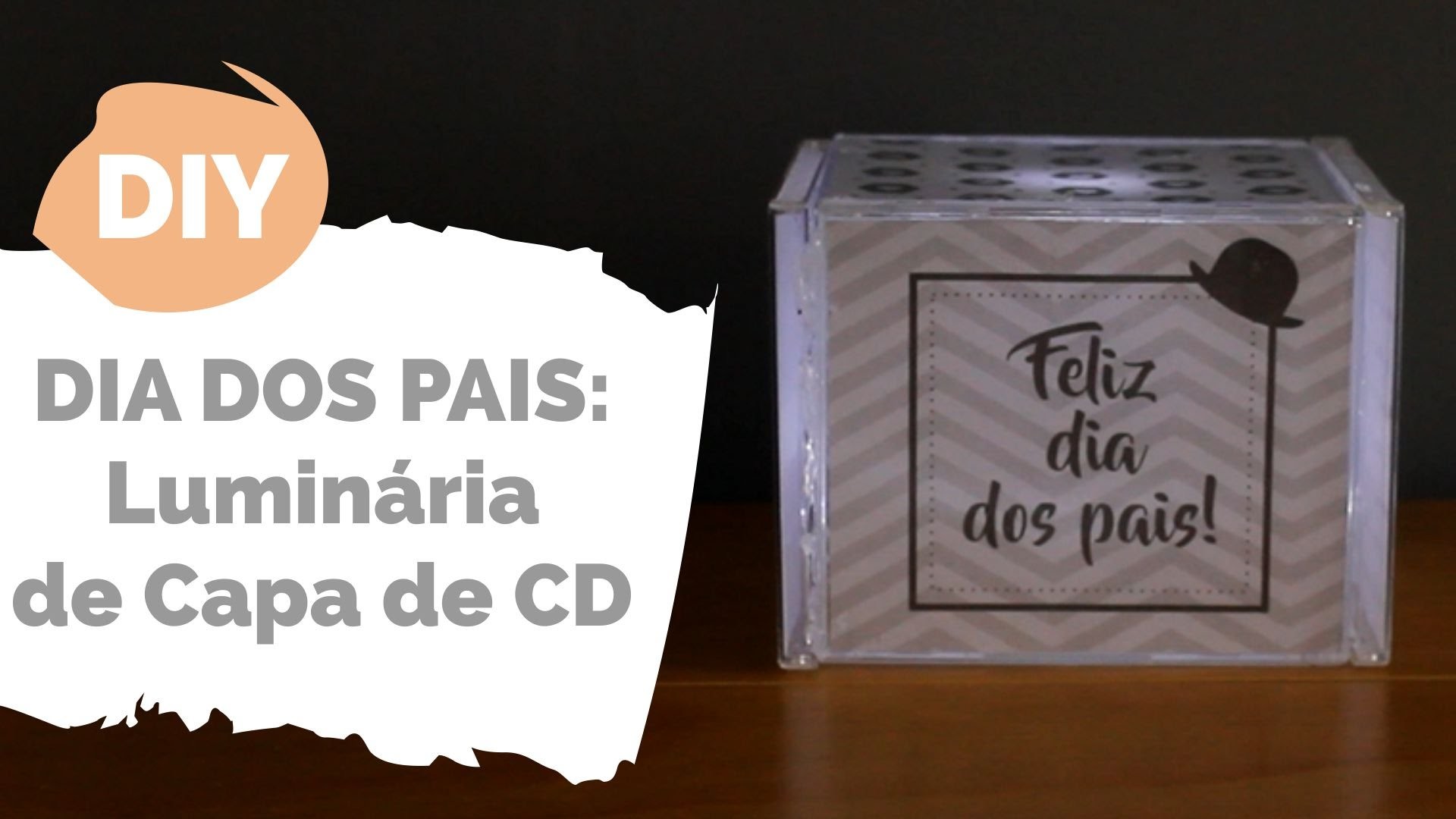 DIY DOS PAIS | Luminária de case de CD | Por GavetaMix