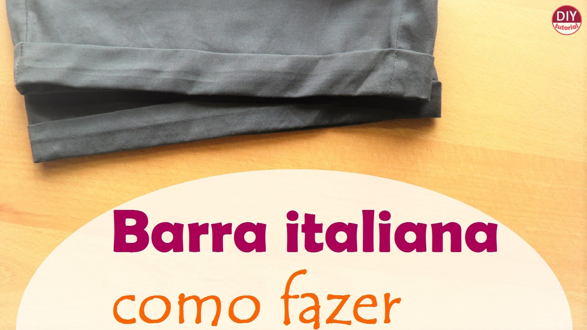 Barra italiana: como fazer acabamento em shorts, calças ou mangas (DIY Tutorial) - VEDA#26