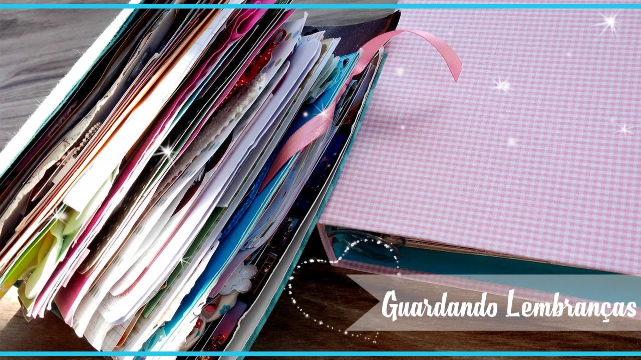 Caderninho todo decorado - Scrapbook by Tamy #VEDA