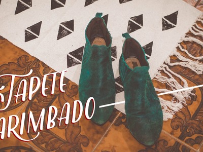Customize um tapete com carimbo - DIY - VEDA15