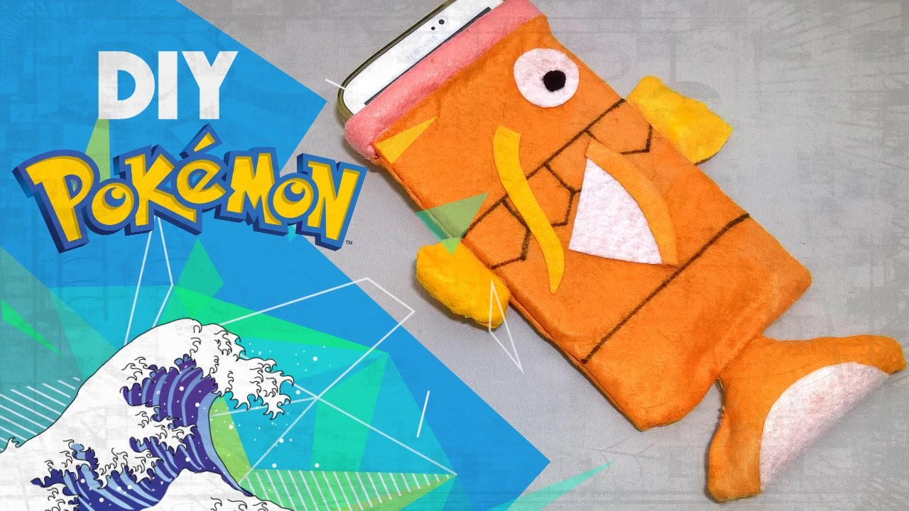 DIY.: Capa Para Celular.Tablet Magikarp (Kit Pokémon GO)