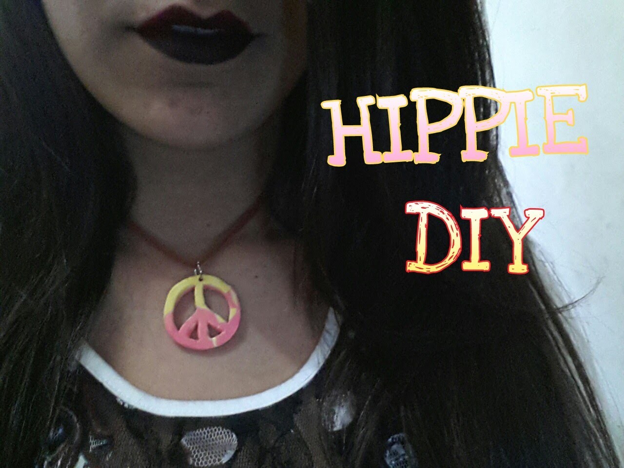 DIY Colar hippie - Paz