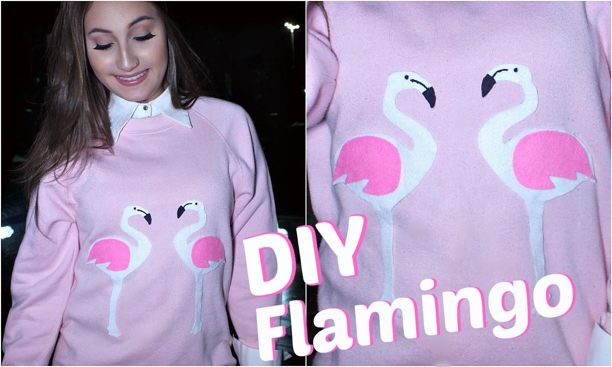 DIY: Customização - Moletom de Flamingo "Inverno"