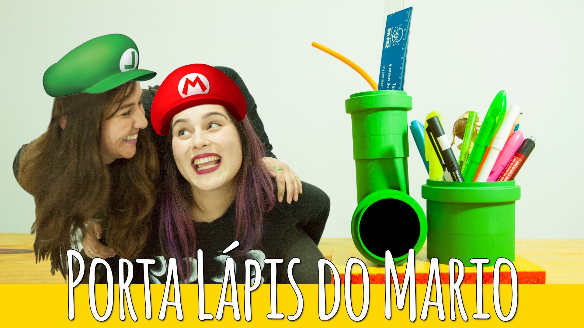 DIY Geek: Porta lápis do Super Mario | Porta treco