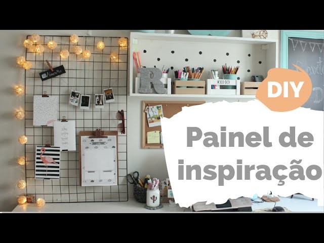 DIY POCKET | Painel de inspirações com grade | Por GavetaMix