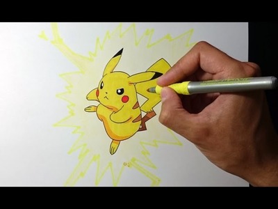 Como dibujar a Pikachu explicado paso a paso - How to draw Pikachu step by step
