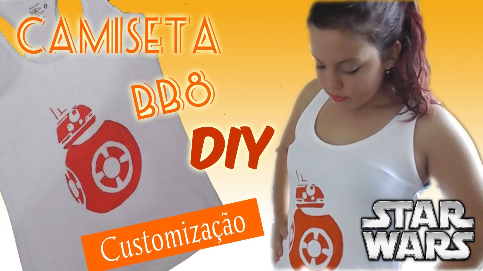 DIY :: Camiseta BB8 - STAR WARS :: Customização