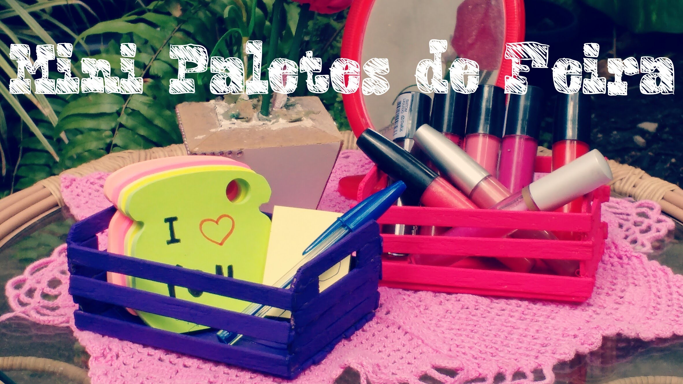 DIY: Mini Paletes com Palitos de Picolé-Amanda Ramos