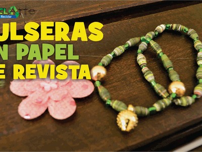 DIY PULSERAS EN PAPEL DE REVISTA. bracelet magazine paper