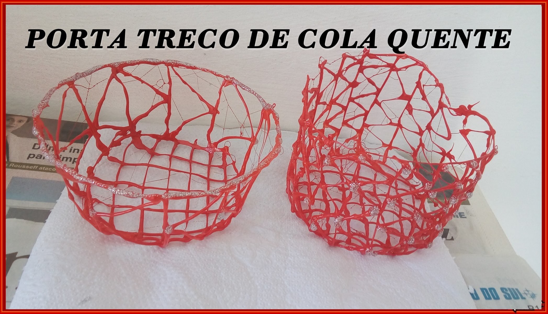 DIY: Cestinha de Cola quente por Ana Paula Vieira