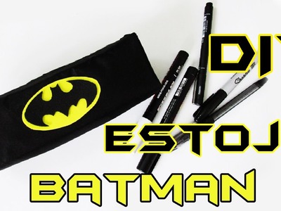 DIY: COMO FAZER ESTOJO DO BATMAN Com EVA e Tecido | Ideias Personalizadas - DIY