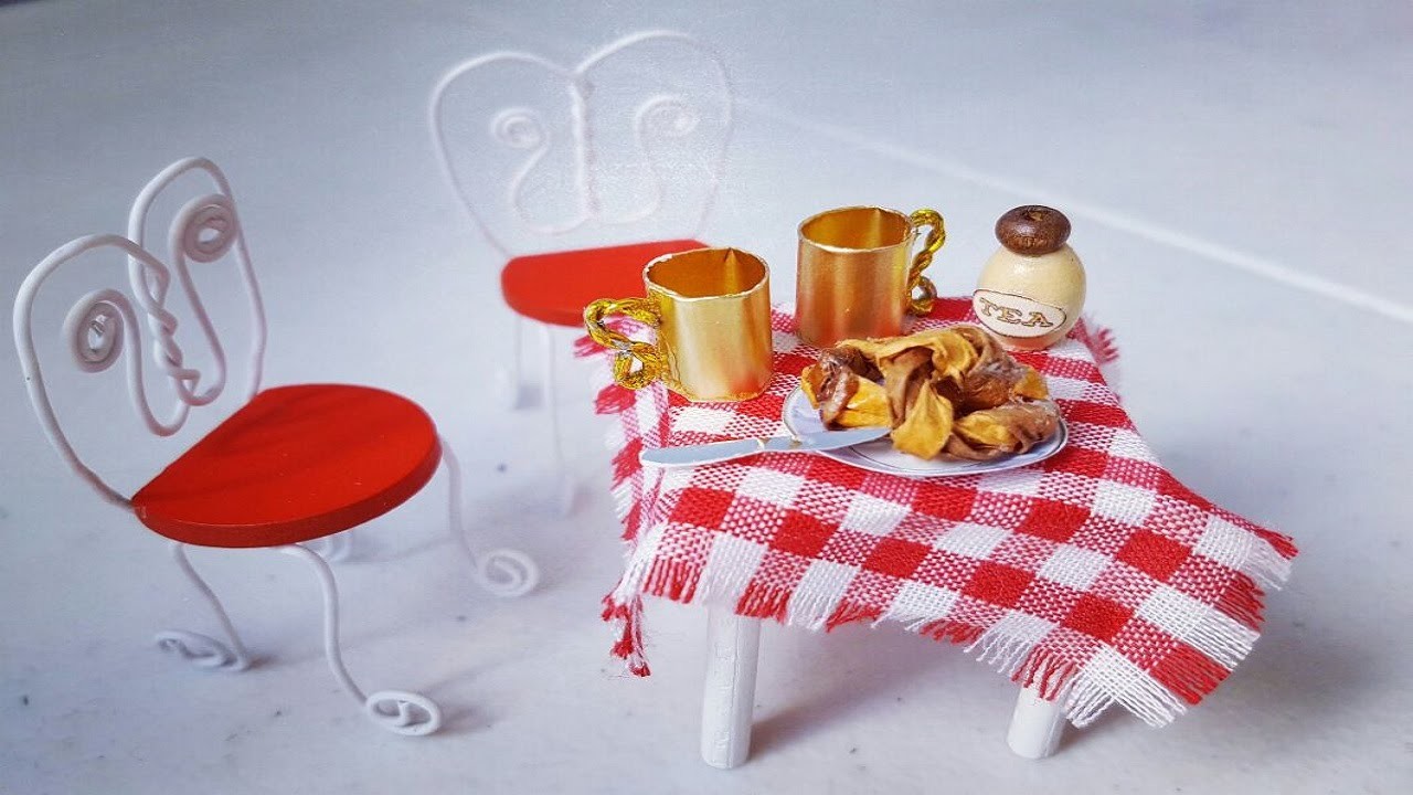 #4 DIY Dollhouse Items- Miniature Kitchen Chair-DIY Miniatura Cadeira
