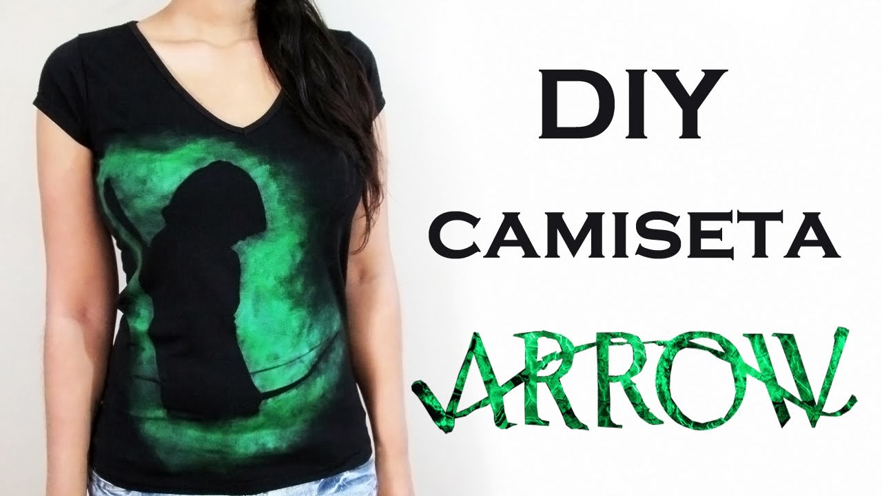 DIY: Camiseta ARROW  (Oliver Queen - Arqueiro Verde) Ideias Personalizadas - DIY