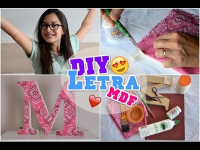 DIY ♡ Letra de MDF ♡ Giulia Lopes