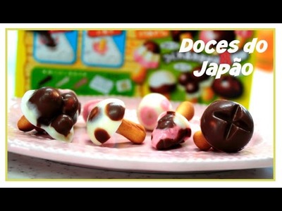 Doces do Japão Cogumelo de Chocolate . DIY Candy Kit .