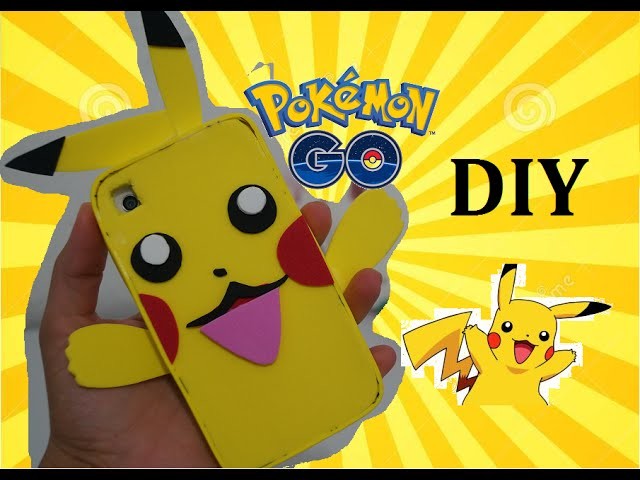 DIY -Capinha de celular POKÉMON GO feito de E.V.A (fácil)