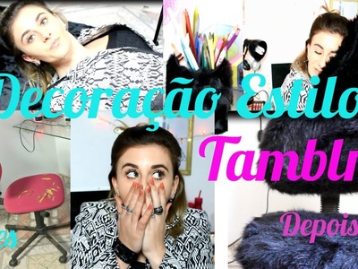 DIY: Decoração Estilo Tamblr. Part. 01 | Cadeira, almofadas, tapete, porta treco.