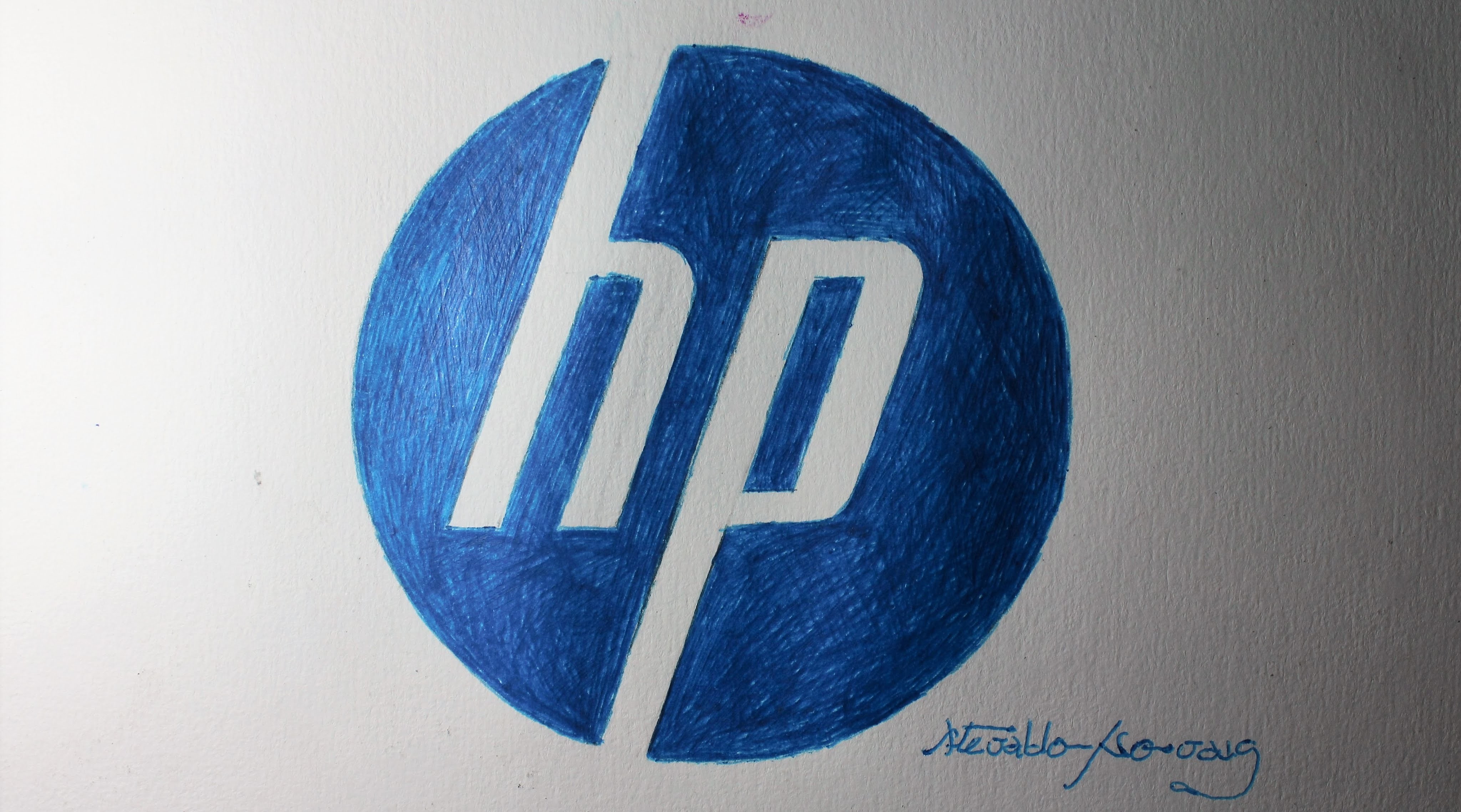 Como desenhar o logo da HP I How to Draw the HP Logo