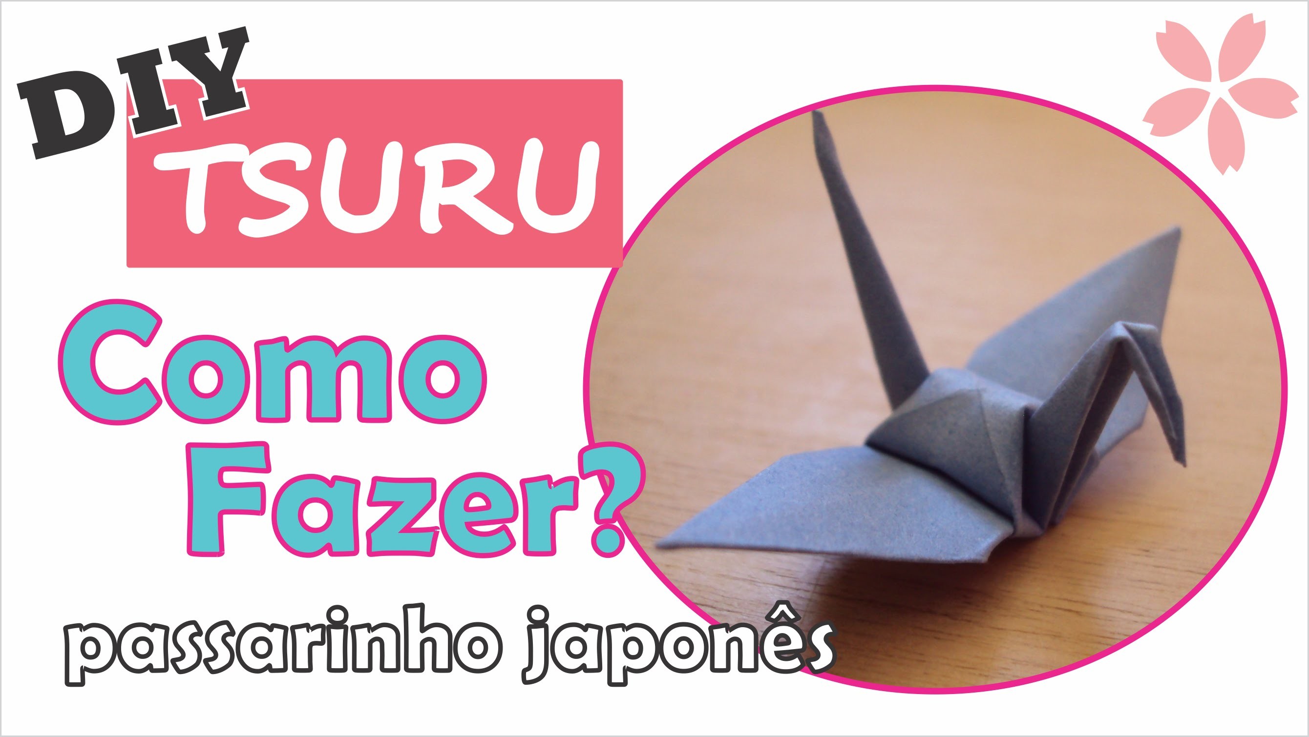 DIY | Como fazer um tsuru de origami (how to fold)?