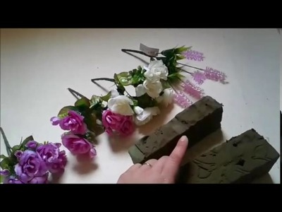 DIY :: DECORAÇÃO COM FLORES ARTIFICIAIS (ARTESANATO FÁCIL)