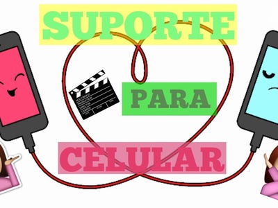 DIY: Suporte para CELULAR-fácil e rápido!|VEDA17 #CoisasDaGéh