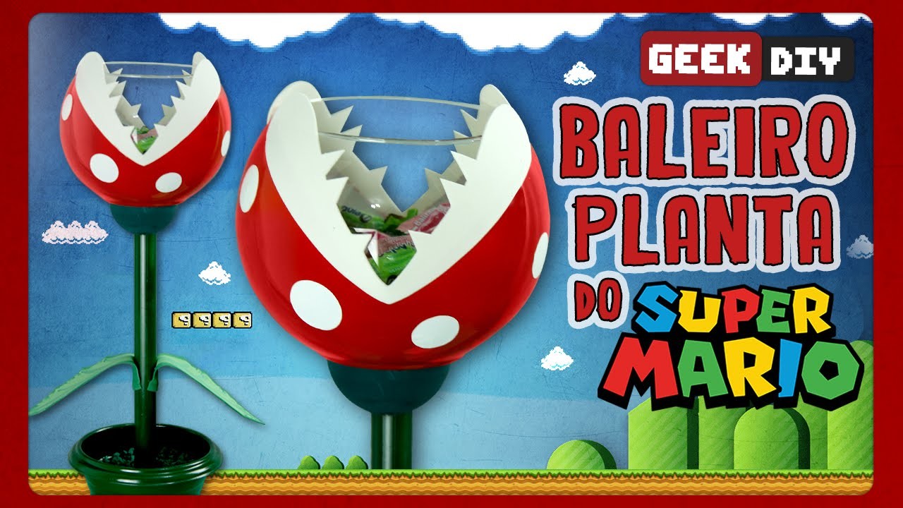 Baleiro Planta do Super Mario | DiY Geek